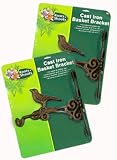 Outdoor Living : Cast Iron Bracket - Bird - Gold - Pack of 2