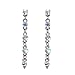 June Silver Crystal Post Drop Earrings title=