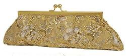 Beaded, Floral Design, Lace ,Evening Bag - Anai (61 9631)