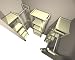 Solid Unfinished Wood Simple Closet System U Shaped for 44