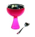 A di Alessi Big Love Ice Cream Bowl & Spoon, Pink, (AMMI01S F)