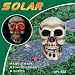 Solar Powered Halloween Lighted Skull Decoration