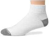 Hanes Toddler Boys Quarter Socks Non-Skid 4 Pair White # 33/4