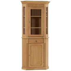 Ambientehome 52148 Eckvitrine Grande Eiche 54 x 91 x 204 cm