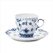 Blue Fluted Full Lace 5.5 Oz Cup and Saucer