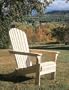 Adirondack chair-sculpted seat (white cedar) (20"w x 36"h x 19"d)