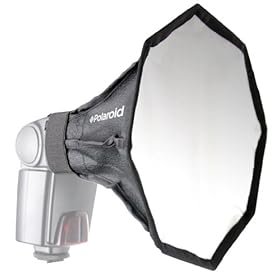 Polaroid Universal Studio Octagon Soft Box Flash Diffuser (7 x 7 Screen) For The Nikon Speedlight SB-400, SB-600, SB-700, SB-900, SB-910 Flashes