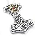 Nordic Talisman Thor's Norse Thors Hammer Pewter Cross Pendant Necklace