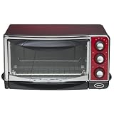 Oster 6295 6-Slice Convection Toaster Oven, Red