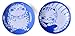 Japanese plate set, ceramic, cute cats design, set of 2 plates,Buchi and Tora