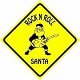 ROCK N SANTA CROSSING sign * st SO CUTE