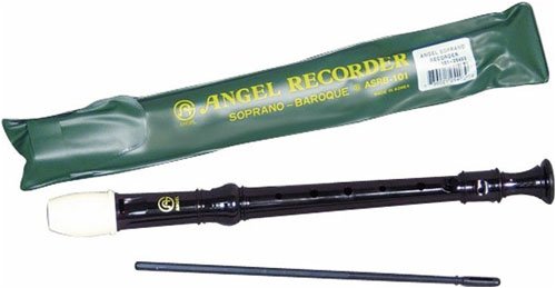Childrens Toyshop  Musical Instruments : Angel One-Piece C-Soprano Recorder (Black)