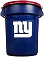 Rubbermaid Commercial Team Brute 32-Gallon Trash Can and Lid, New York Giants