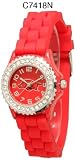 NCAA Officially Licensed Arkansas Razorbacks Ladies Sorority Watch with Rhinestones