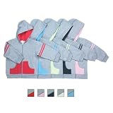 Rabbit Skins - Infant Fashion Fleece Zipper Hooded Sweatshirt With Stripes (3496)