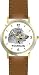 Afghan Hound (SC) Dog - WATCHBUDDY CLASSIC DELUXE TWO-TONE THEME WATCH - Arabic Numbers-Brown Leather Strap-Children's Size-Small ( Boy's Size & Girl's Size )
