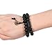 Areke Mens Wood Bracelets Link Wrist Necklace Unisex Women's Tibetan Buddhist Bead Prayer Buddha Mala