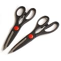 HEAVY DUTY SCISSORS X 2 IDEAL FOR KITCHEN OR GARDEN USE STEEL BLADES