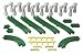 GeoTrax Rail & Road System Elevation Tracks - Ramps Pack