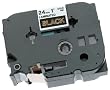 Brother TZ354 1in Labeling Tape (26.2ft, Gold on Black)