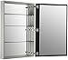 Kohler K-2943-PG-SAA Catalan Mirrored Cabinet with 170° Hinge, Satin Anodized Aluminum