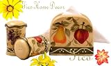 NAPKIN HOLDER, SALT & PEPPER TUSCANY FRUIT DECOR