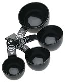 KitchenAid 4-Piece Measuring Cup Set with Scraper, Black