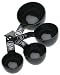KitchenAid 4-Piece Measuring Cup Set with Scraper, Black