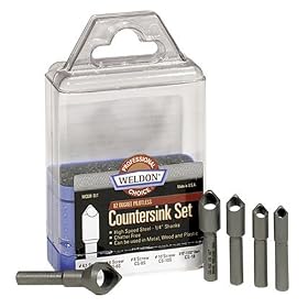 Click here to buy Weldon 5 Piece 82 Deg Weldon Countersink Set by Weldon.