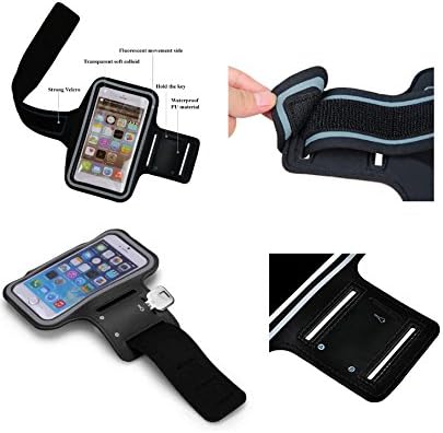 "IGM UNIVERSAL", Adjustable Armband, Neoprene Armband, Sweat-Water Resistant Armband, iPhone 6 Armband, iPhone 5 Armband, iPhone 5s Armband, Samsung Galaxy S5 Armband, Samsung Galaxy S4 Armband (BLACK)
