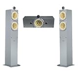 Crystal Acoustics THX SELECT Certified Center & TX -FS Tower C-Audiovideo Speakers - Silver