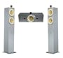 Crystal Acoustics THX� SELECT Certified Center & TX -FS Tower C-Audiovideo Speakers - Silver