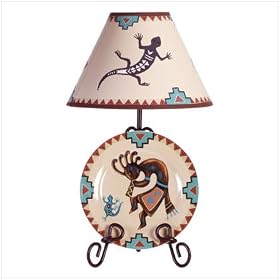 Kokopelli Southwest Plate Rack Lamp CT-33771 from Lava Lamps