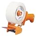 Duck 0010220 Bladesafe box sealing tape dispenser, heavy-duty plastic, orange