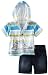 Kenneth Cole Baby-boys Infant Stripe Hooded Top And Short, Blue/Multi, 18 Months