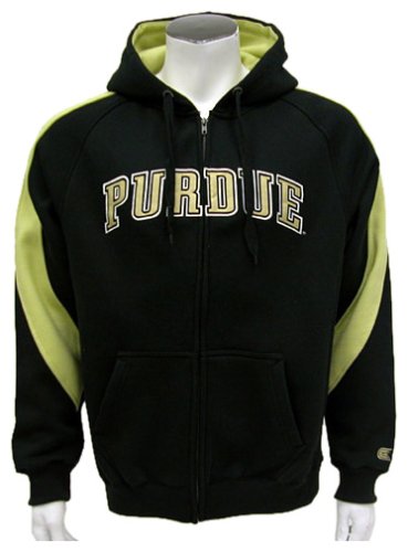 Buy Purdue Boilermakers Mens Varsity Full Zip Fleece Hoodie by Colosseum Athletics
