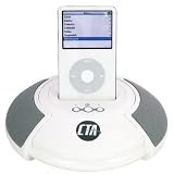 CTA Digital Sound Stage Speaker with Docking Station for iPod (White)
