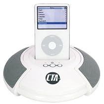 CTA Digital Sound Stage Speaker with Docking Station for iPod (White)