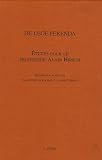 Revue Editions Slatkine  / De Lege Ferenda : Réflexions sur le droit désirable en l'honneur du professeur Hirsch