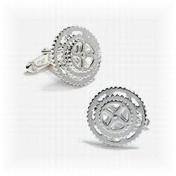 Cyclist Wheel Cufflinks