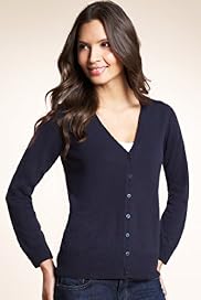 Cashmilon™ V-Neck Long Sleeve Cardigan