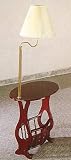 Tea Table With Magazine Rack And Lamp