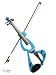 Musical Instruments : VIOLINSMART Full Size 4/4 Blue Silent Electric Violin - Complete Set