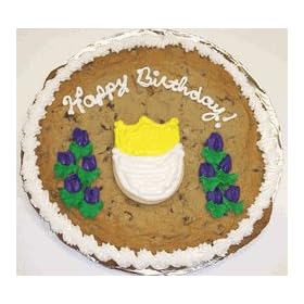 Scott's Cakes 2 lb. Chocolate Chip Cookie Cake with Iced Tulip Sugar Cookie
