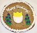Scott's Cakes 1 lb. Chocolate Chip Cookie Cake with Iced Tulip Sugar Cookie