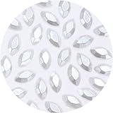 アクリルネイルストーン＜ボート＞パールナチュラル(約100粒)