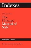 Indexes: A Chapter from The Chicago Manual of Style