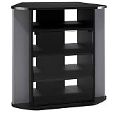 37 Flat Panel Corner TV Base - Black