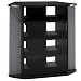 Black and Metallic Silver TV Stand by Bush