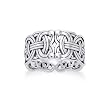 Viking Braided Wedding Band Borre Knot Norse Celtic 10mm Sterling Silver Ring (Size 4,5,6,7,8,9,10,11)